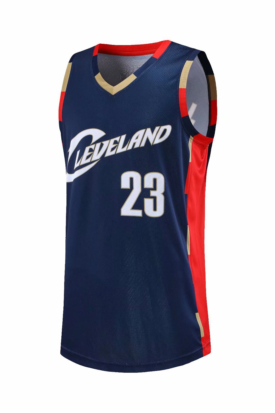 球衣批发复古骑士队小皇帝23号詹姆斯篮球球衣james全身印数码印