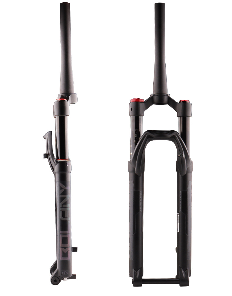 bolany新款自行车桶轴前叉 山地车阻尼龟兔调节避震前叉气叉