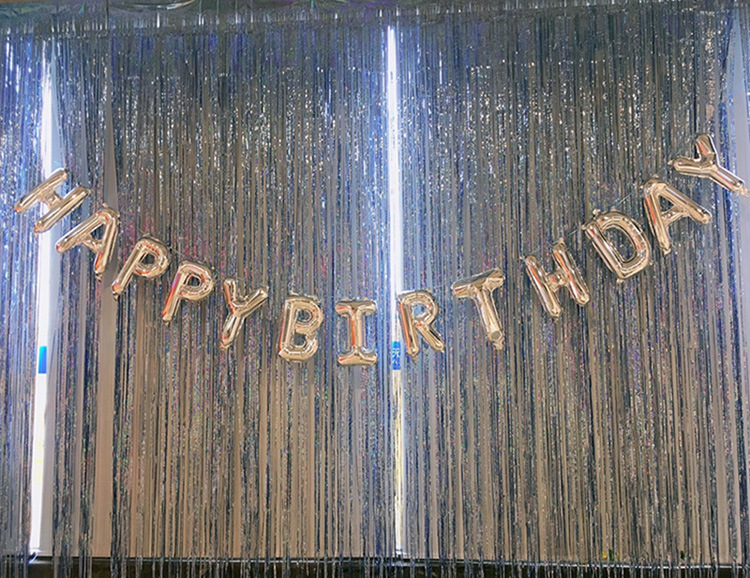 气氛布置婚庆生日镭射雨丝帘 2米3米背景雨丝雨帘