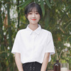 Manufactor goods in stock wholesale Japan Orthodox student Pointed collar jk A short sleeved shirt College wind shirt Manufactor goods in stock wholesale Japan Orthodox student Pointed collar jk A short sleeved shirt College wind shirt