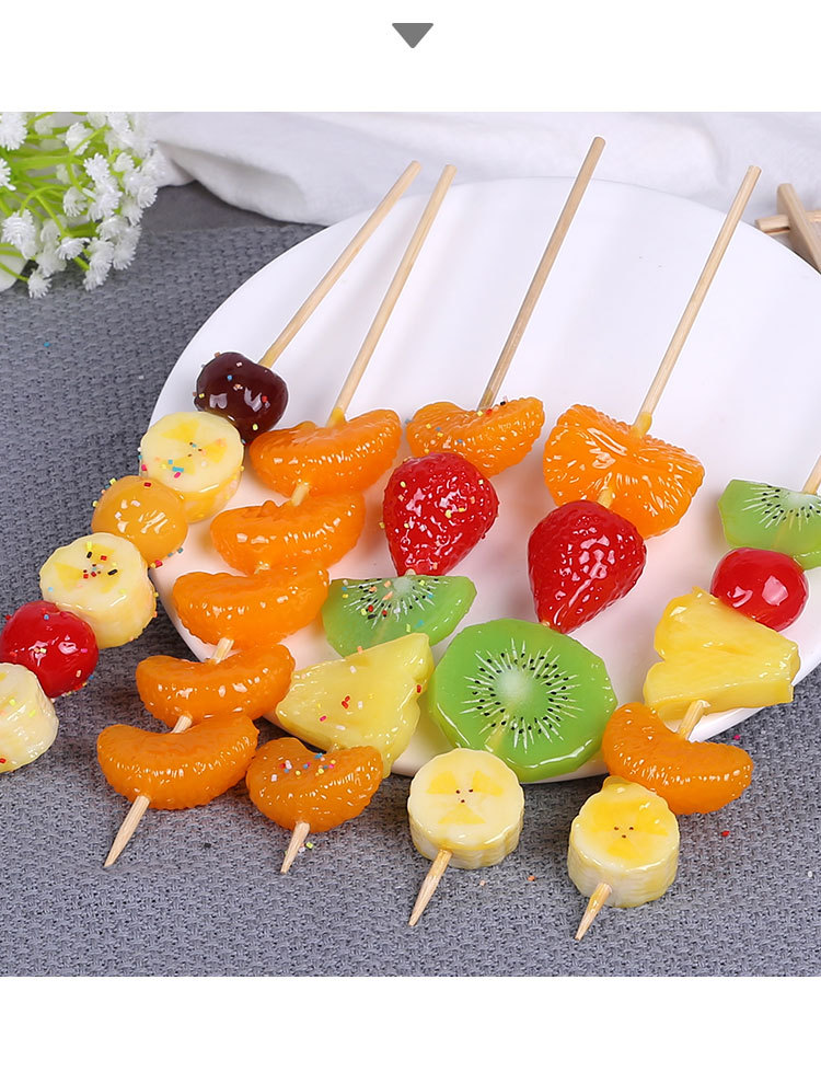 批发冰糖葫芦串模型水果山楂甜食食物道具摆放拍摄展示早教玩具