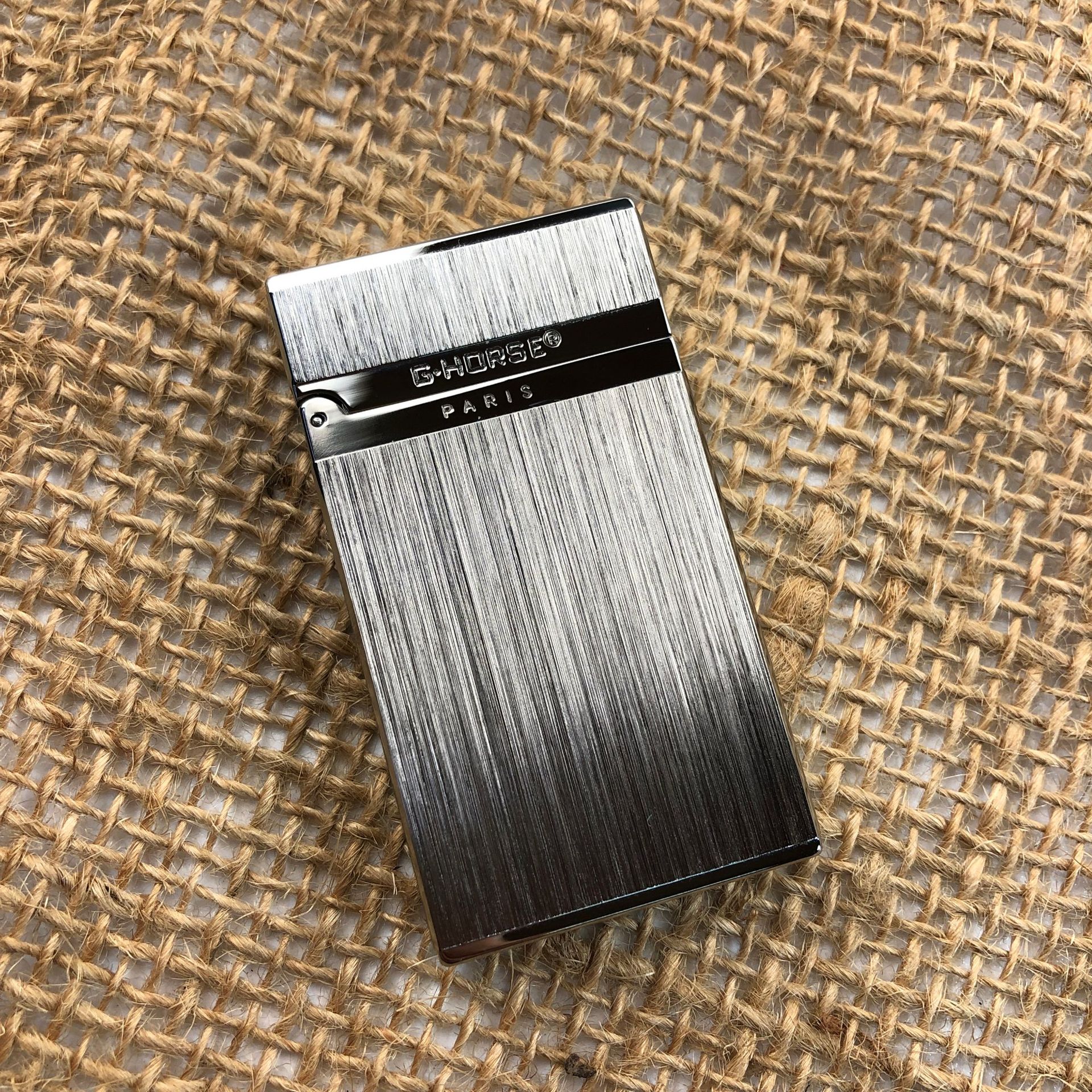 ghorse神骏煤油朗声打火机薄款黄铜防风啷声商务男士个性定制礼盒