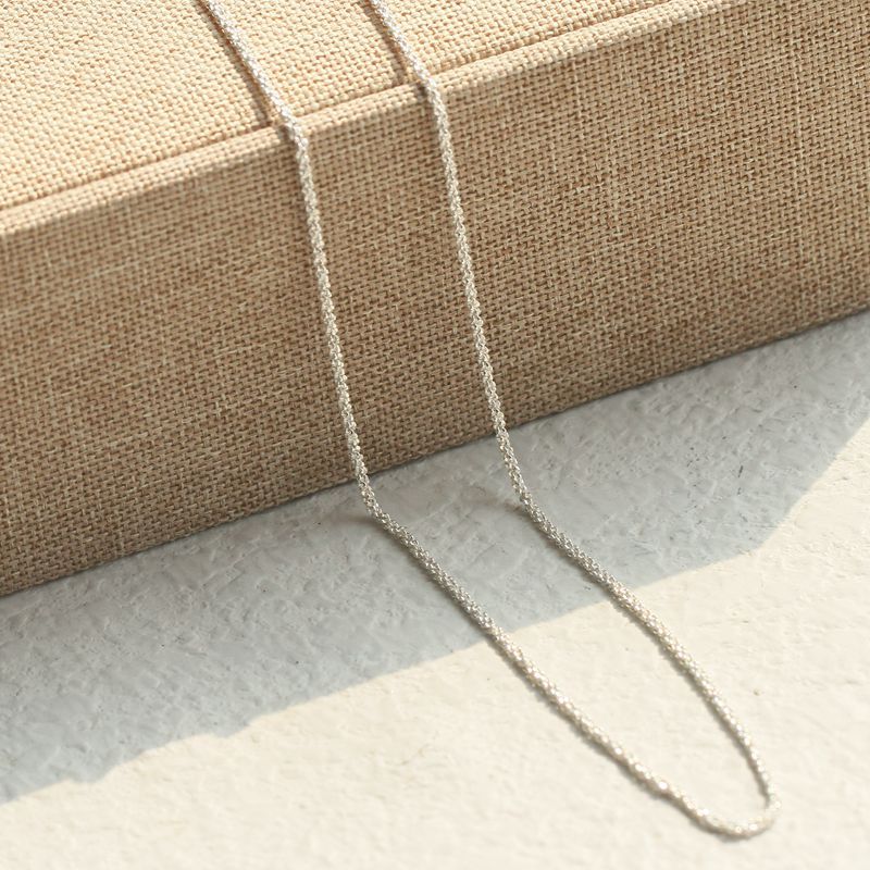 italy意大利产s925纯银打标1.16mm粗闪雪花链玛格丽塔项链成品链