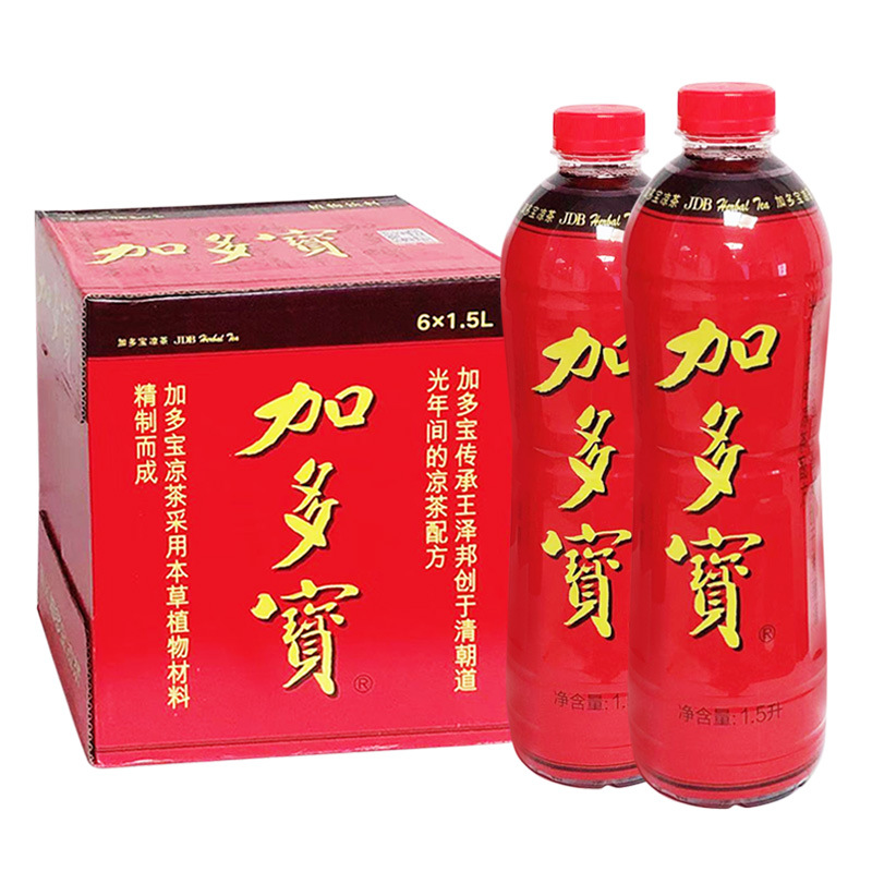 批发加多宝凉茶1.5l*6瓶整箱家宴团聚用餐公司福利备选多省包邮