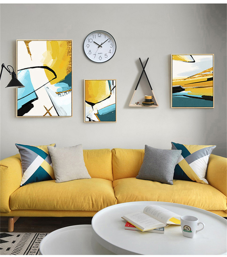 现代简约北欧风格客厅装饰画创意组合轻奢壁画沙发背景墙抽象挂画