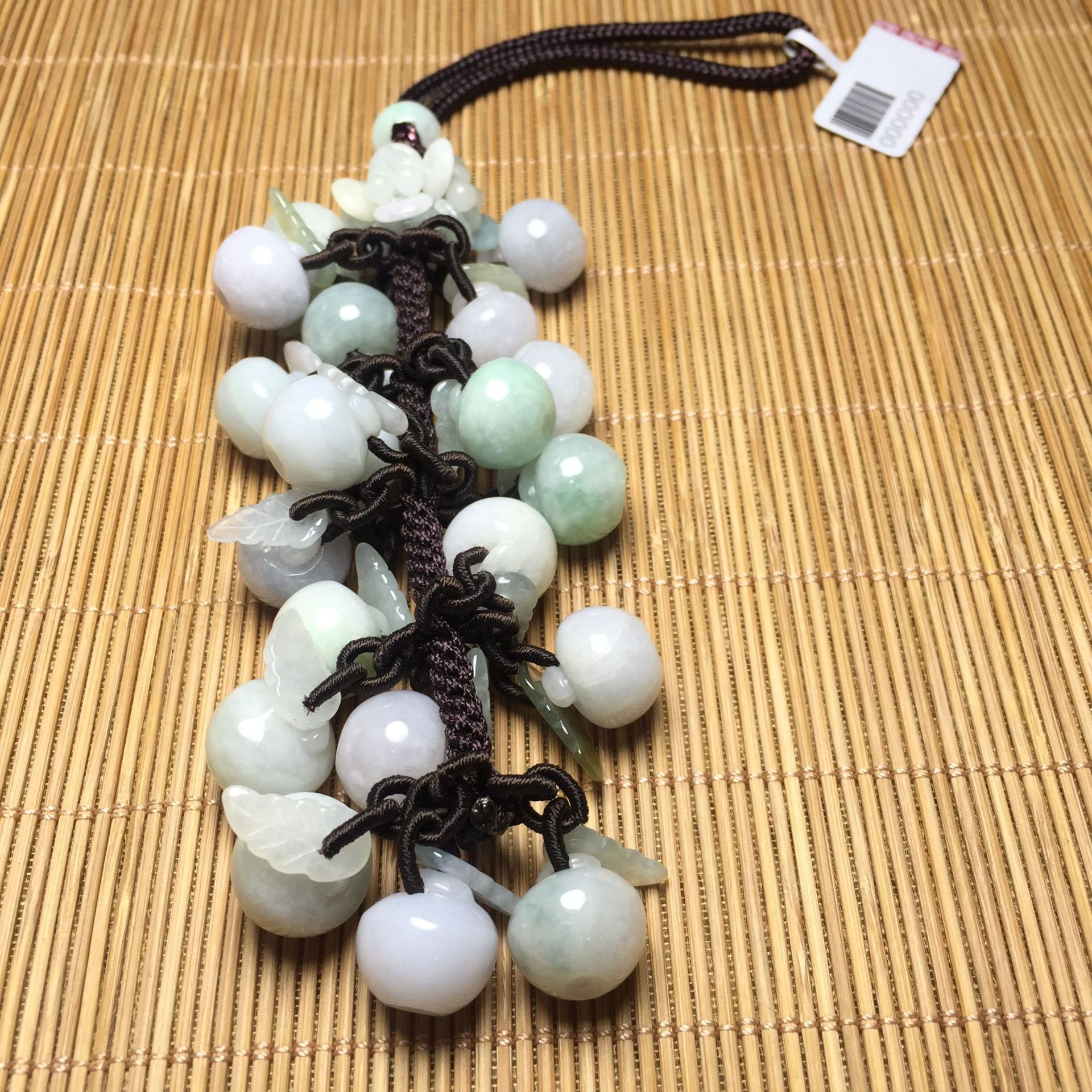 新款翡翠 天然a货缅甸翡翠车挂 包挂 钥匙扣水润玉器挂件手工制作