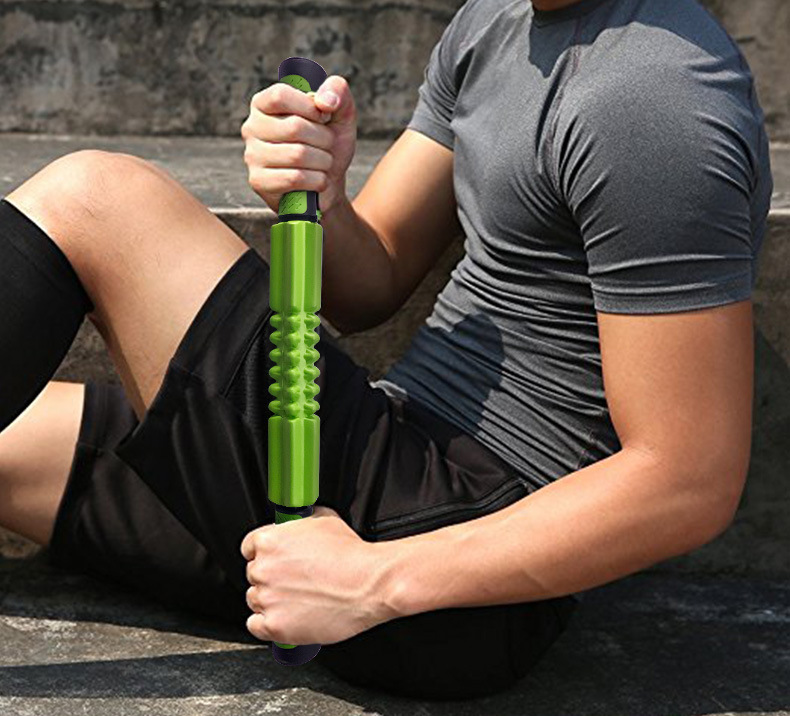 厂家批发按摩棒健身棒齿轮款按摩棒手动全身按摩棒肌肉放松按摩棍