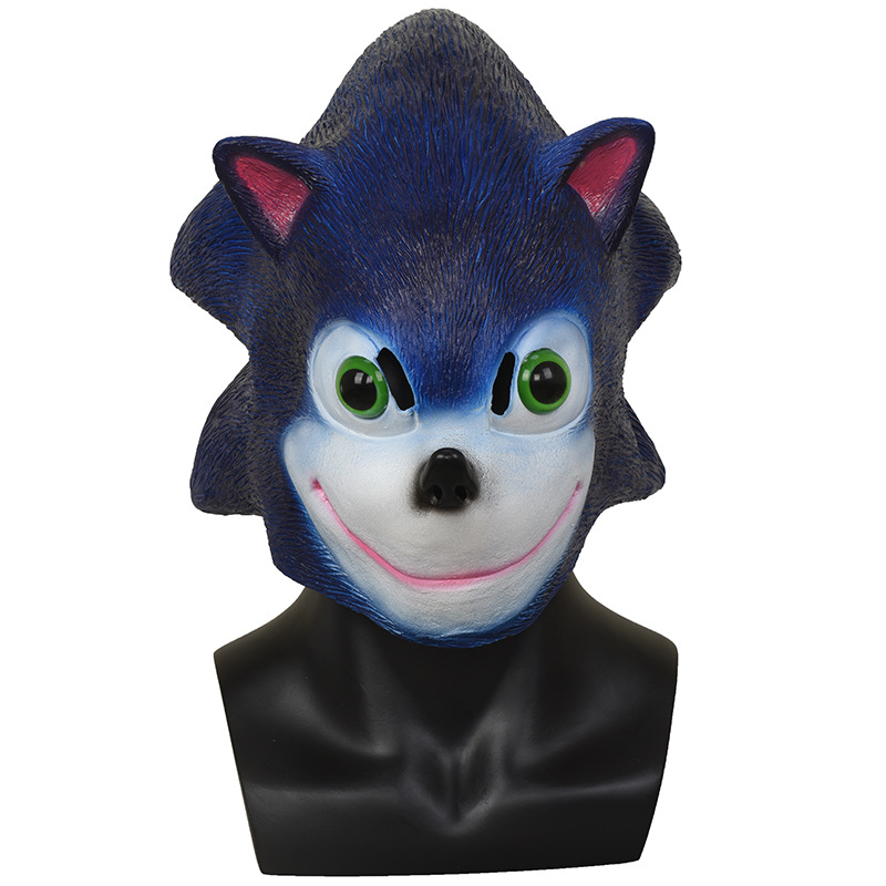 万圣节小刺猬索尼克面具头套超音速小子超音鼠sonic游戏面具头套