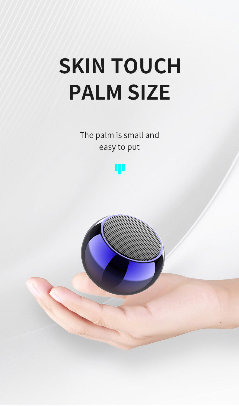 炫彩m3蓝牙音响 迷你重低音小钢炮tws无线蓝牙音箱 便携式立体声