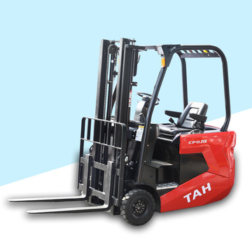 全电动叉车三轮座驾式电叉车1吨2吨3吨升高装卸搬运堆高小型铲车