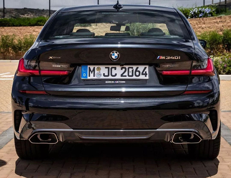 适用宝马新3系改装m340大方口尾喉g20g28320325im330排气管尾嘴