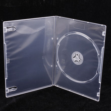 7厘DVD盒 塑料光盘盒 半透明 单片装 可插封面 cd影碟盒