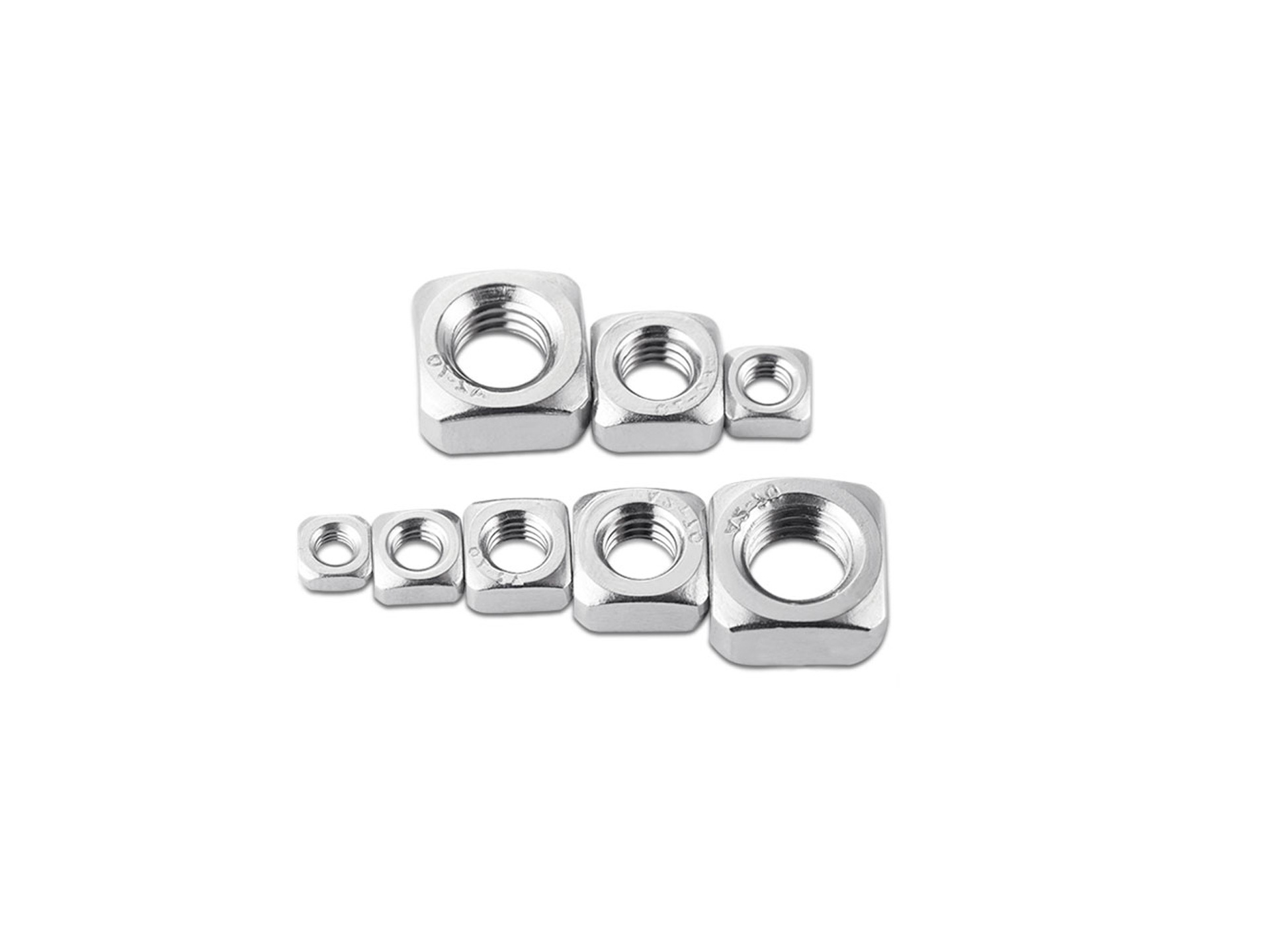 不锈钢304/316四方螺帽方母四角螺母m4m5m6m8m10m12 din557