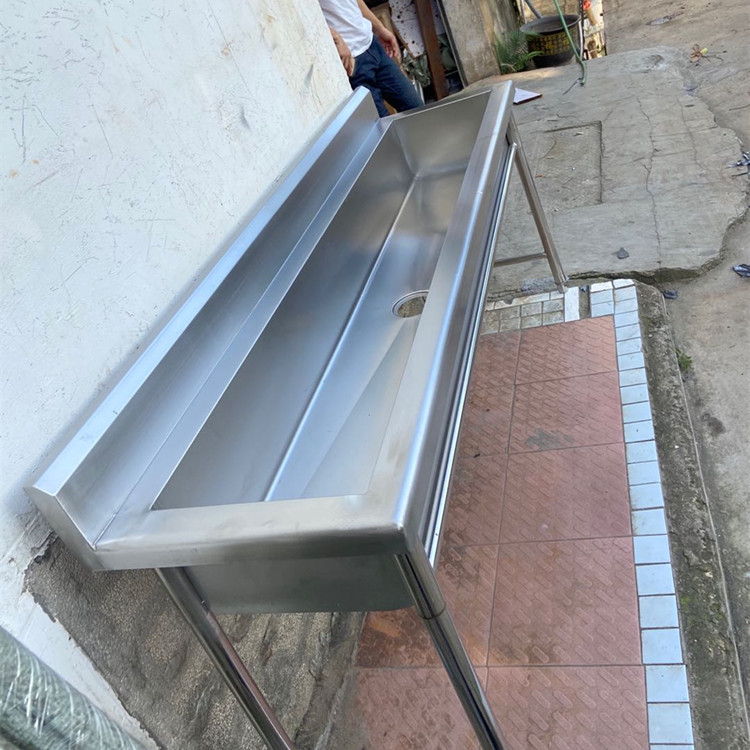 学校幼儿园防磕碰不锈钢洗手池洗手槽洗漱池定制洗碗池台水槽单槽