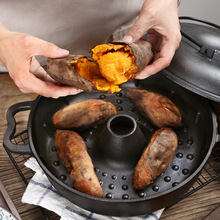 新款烤红薯锅带烟气道烤地瓜锅烤红薯神器烤鸡翅烤板栗烤玉米锅