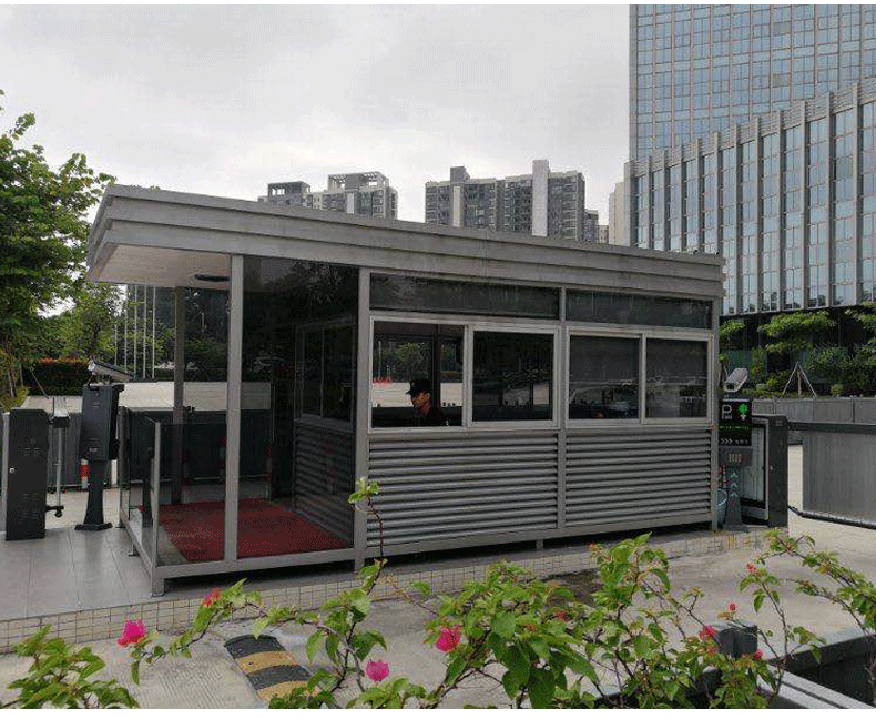 岗亭保安亭钢结构站台门卫值班亭户外移动形象小区售楼处保安站岗