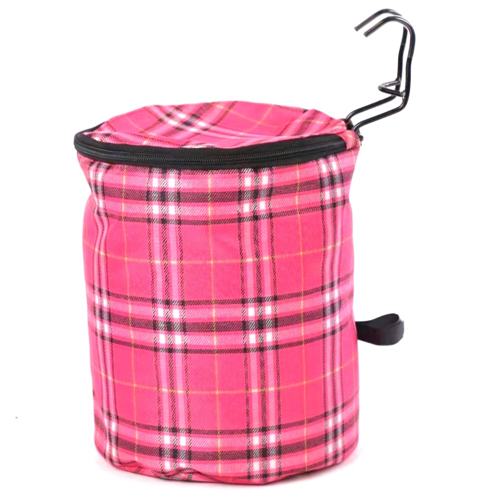 园形加厚 防水帆布带盖自行车布篮子车筐骑行用品配件