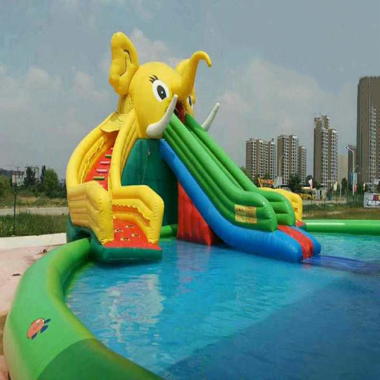 定做充气城堡 水上乐园设备滑滑梯 大型移动水上乐园设备水上滑梯