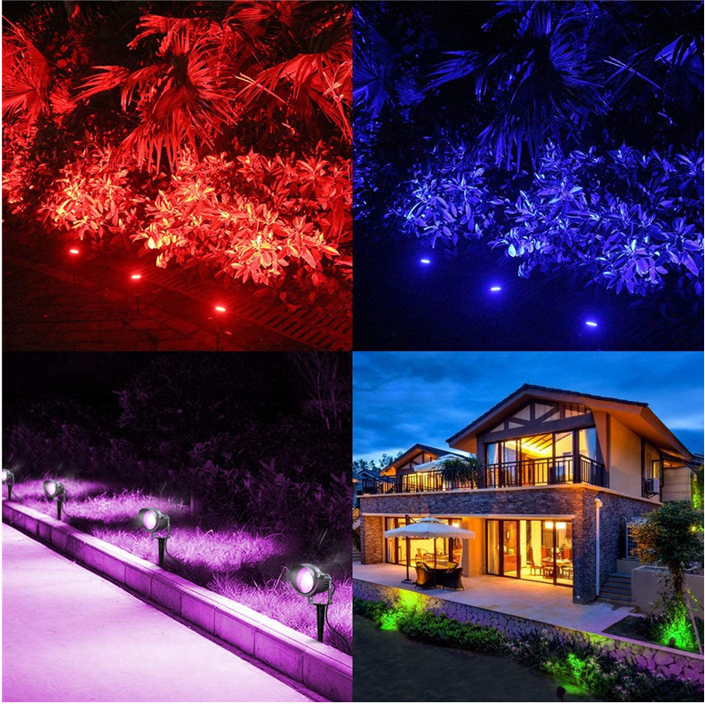 12,led户外投光灯地插灯适用于多种场景11,led花园氛围灯安装效果图10
