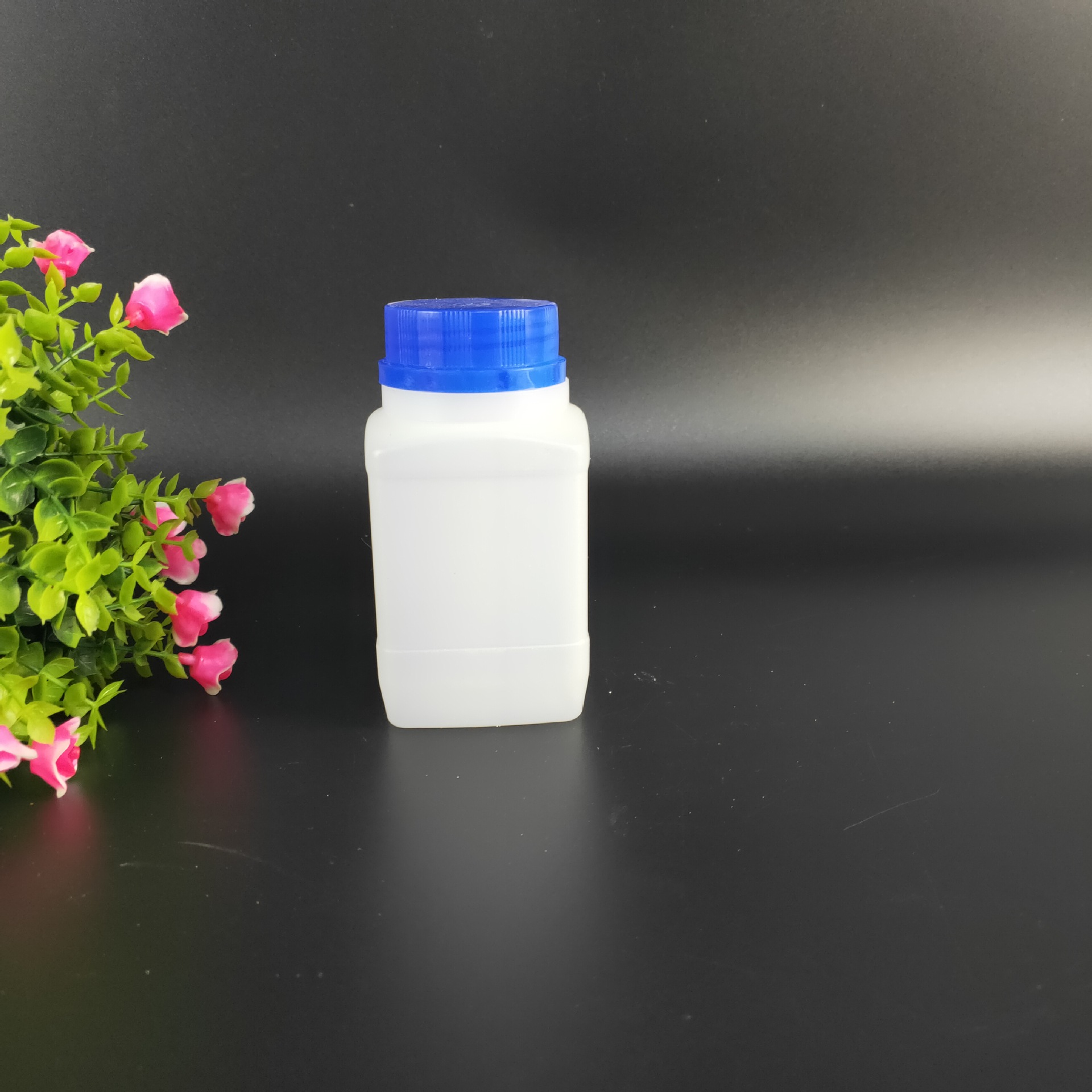 定制250ml大口瓶化工试剂瓶 塑料瓶 蓝色防盗盖瓶子 管道疏通剂瓶