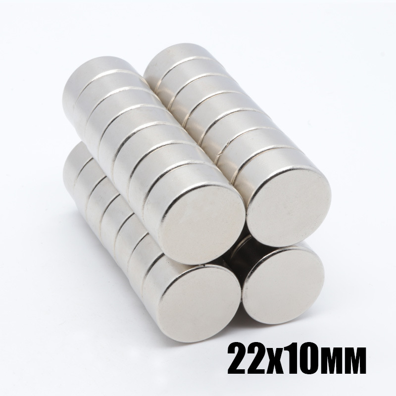 d22x10钕铁硼磁铁圆片强圆形磁铁片强磁吸铁石强力磁钢现货