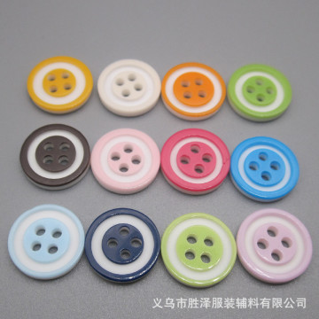 3cm树脂双色纽扣 diy儿童衣服糖果色钮扣-阿里巴巴