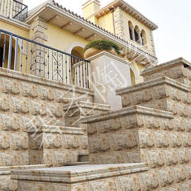 福建碧圣外墙砖瓷砖凹凸立体外墙转角砖自建房别墅外墙砖瓷砖墙裙