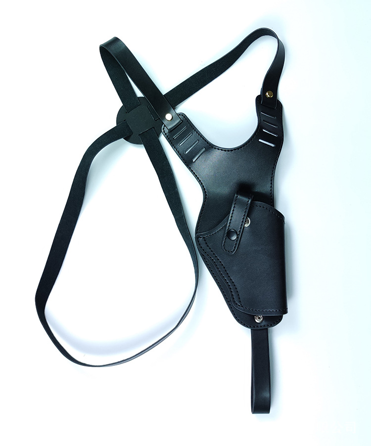 glcok通用腋下枪套单肩挎式双肩背带隐藏牛皮g18 92g g17 1911 p1