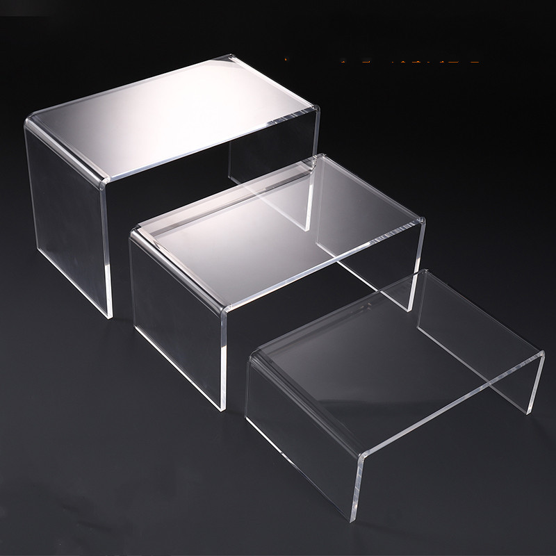 亚克力u型展示架 化妆品陈列架首饰展示台眼镜展示架加工定制