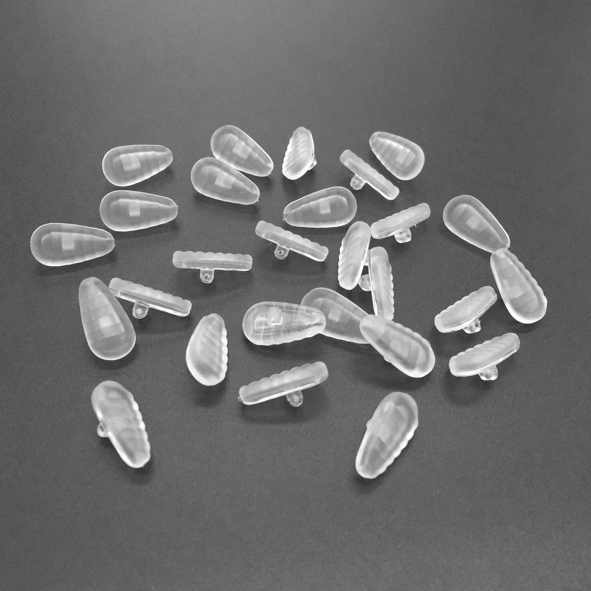 眼镜配件硅胶气垫鼻托防蓝光眼镜托叶成人儿童青少年柔软