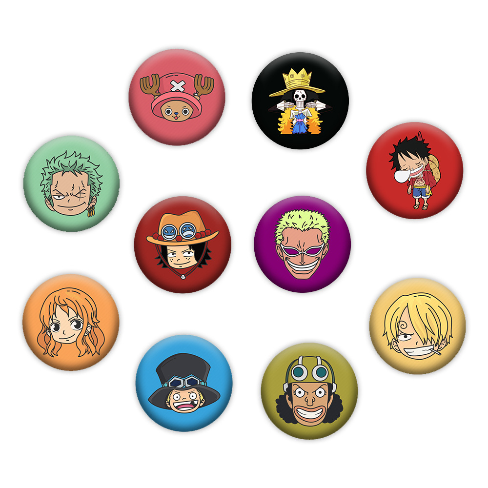 动漫胸章鬼灭之刃刀周边塑料徽章礼品定制灶门炭治郎二次元胸针