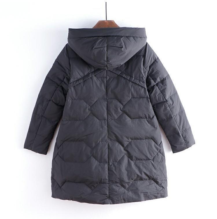 正品女装折扣反季 肯系列羽绒服 2020冬新款连帽中长款羽绒服