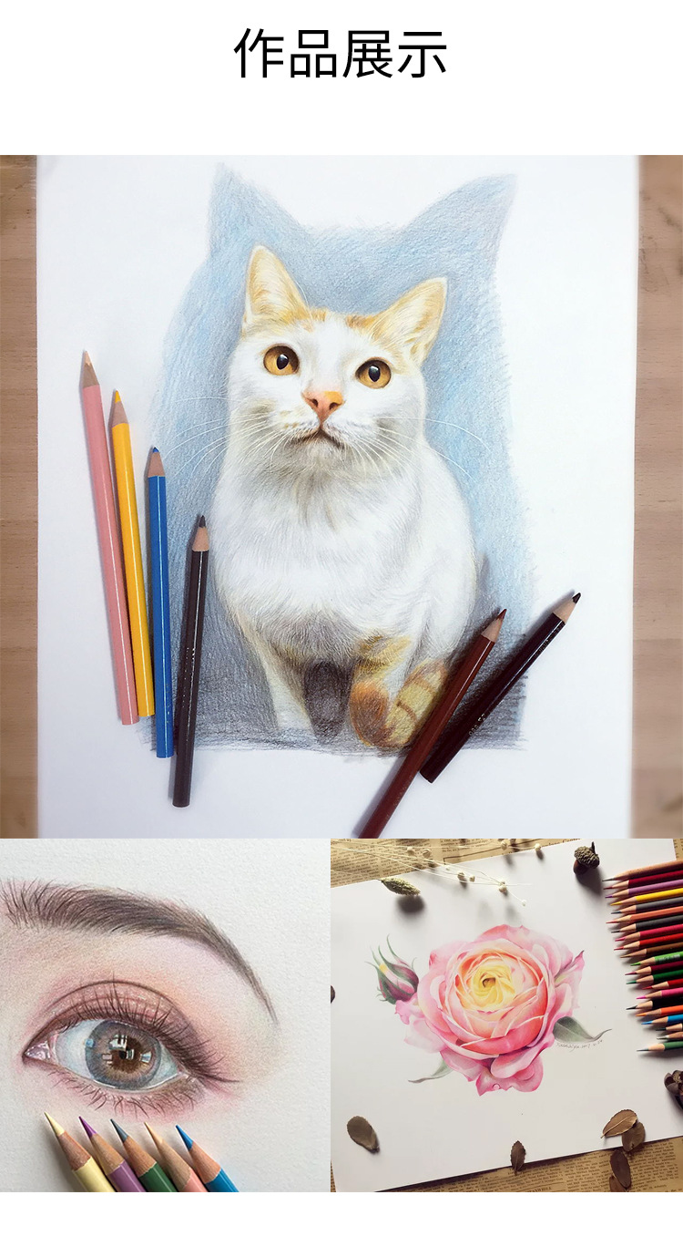 美国三福prismacolor霹雳马彩铅 24 48 72 132 150色绘画油性铅笔