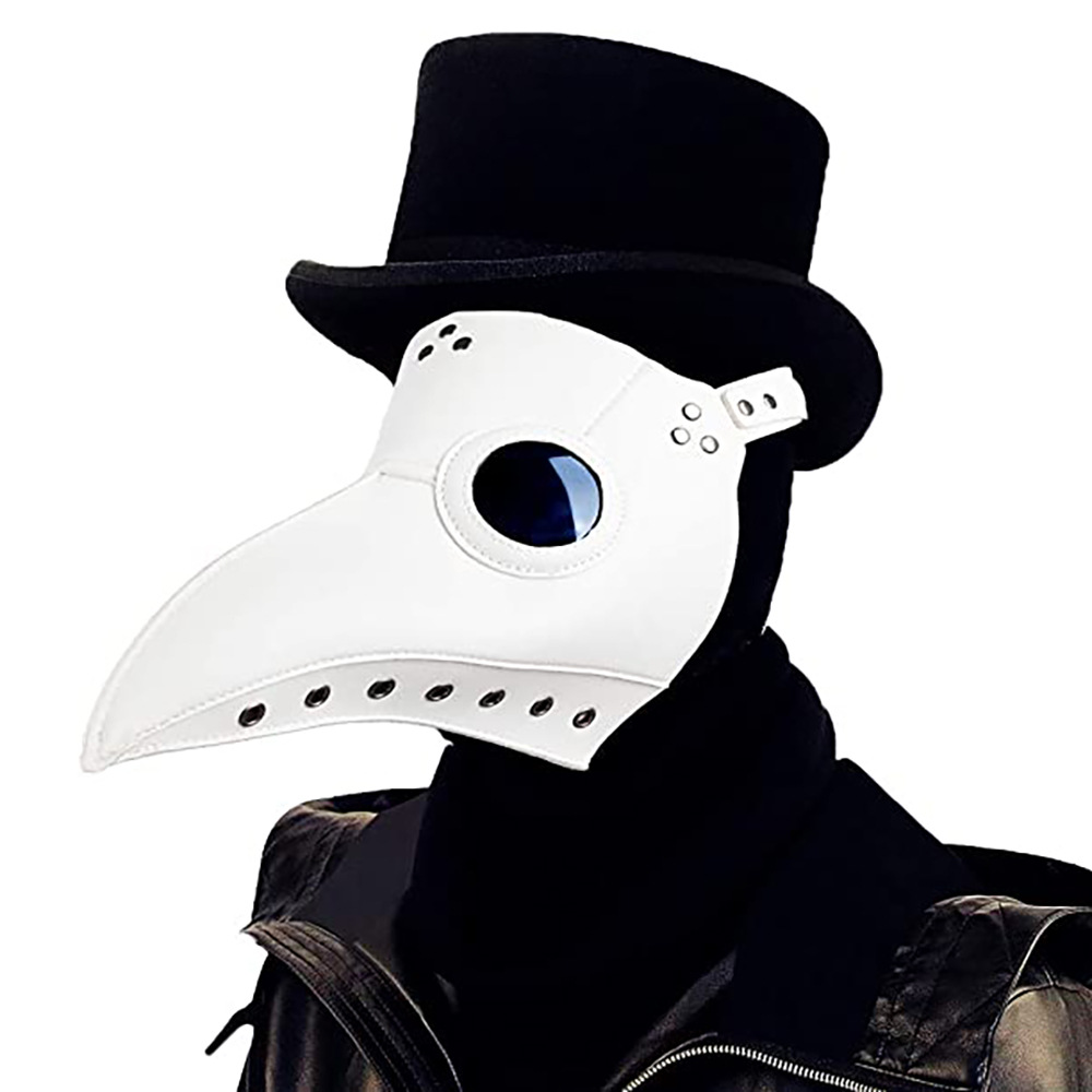 万圣节热卖瘟疫医生面具 朋克风蒸汽乌鸦鸟嘴鸟医生派对面具