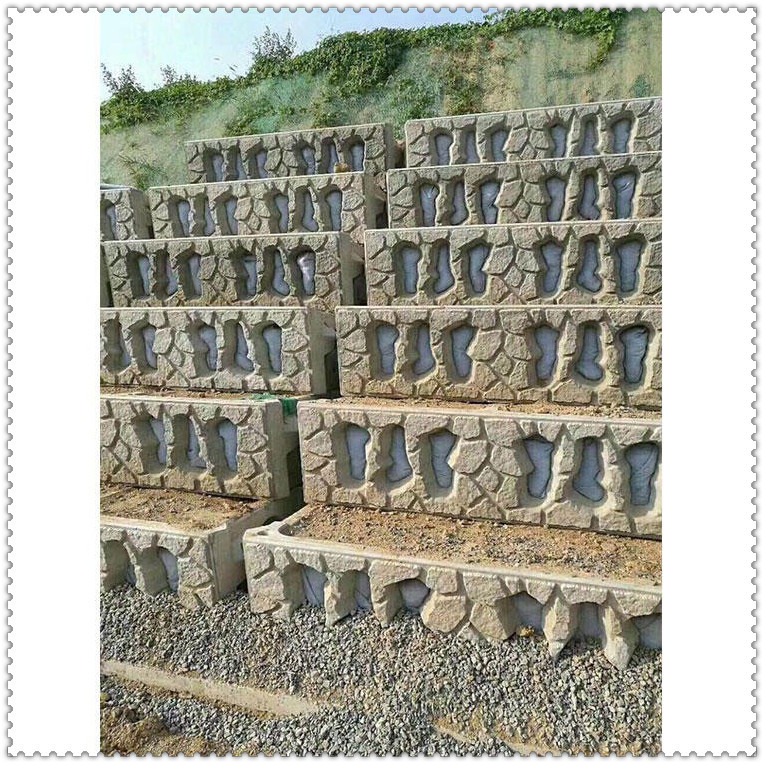 阶梯式生态砌块模具 阶梯挡土墙模具