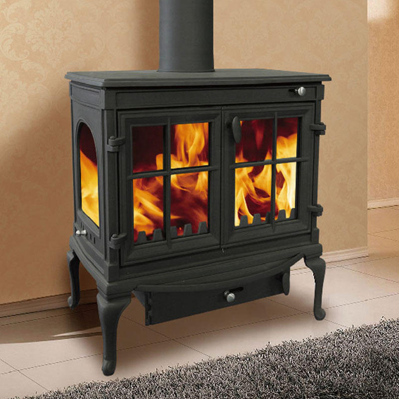 现代家用取暖炉欧式铸铁农村别墅自建民宿燃木柴真火壁炉厂家直供