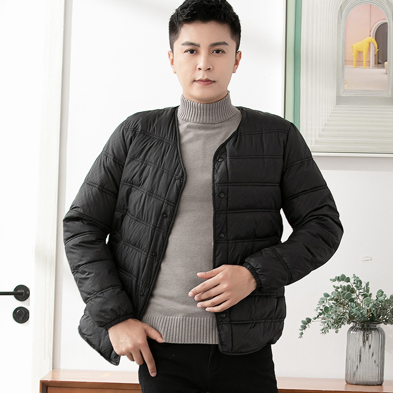 加绒加厚棉衣男士冬季短款内穿羽绒棉服保暖羊羔绒内胆小棉袄外套