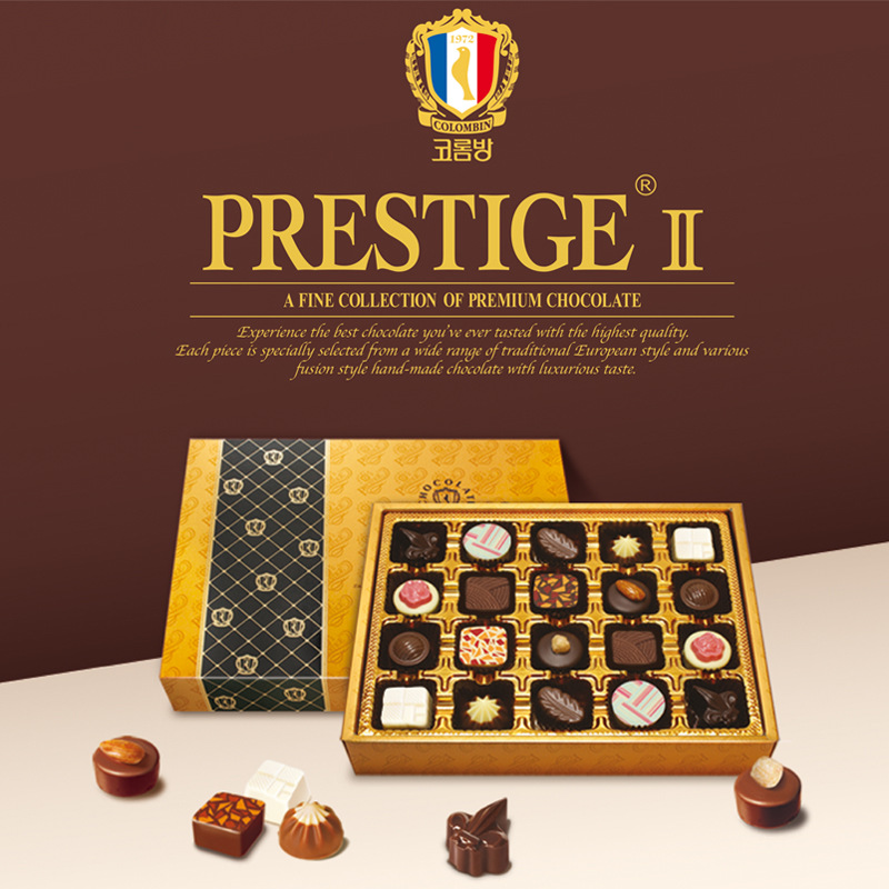 韩国进口colombin高乐坊prestige2巧克力12种口味(20块)225g