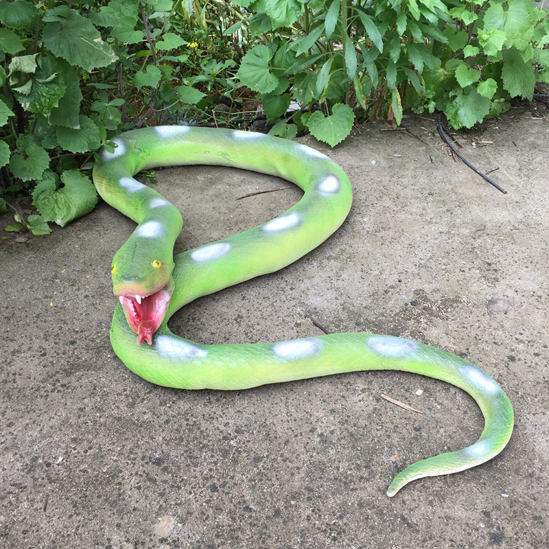 万圣节愚人节鬼屋装饰吓人道具/恐怖整人玩具仿真假蛇 超大蟒蛇