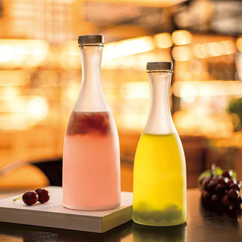 批发果酒瓶子家用玻璃磨砂高档密封罐空酒瓶饮料酵素瓶厂家供应