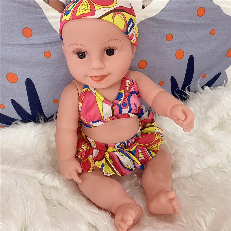 仿真娃娃全软胶婴儿假洋娃娃搪胶女孩小宝宝公仔陪孩子洗澡玩具