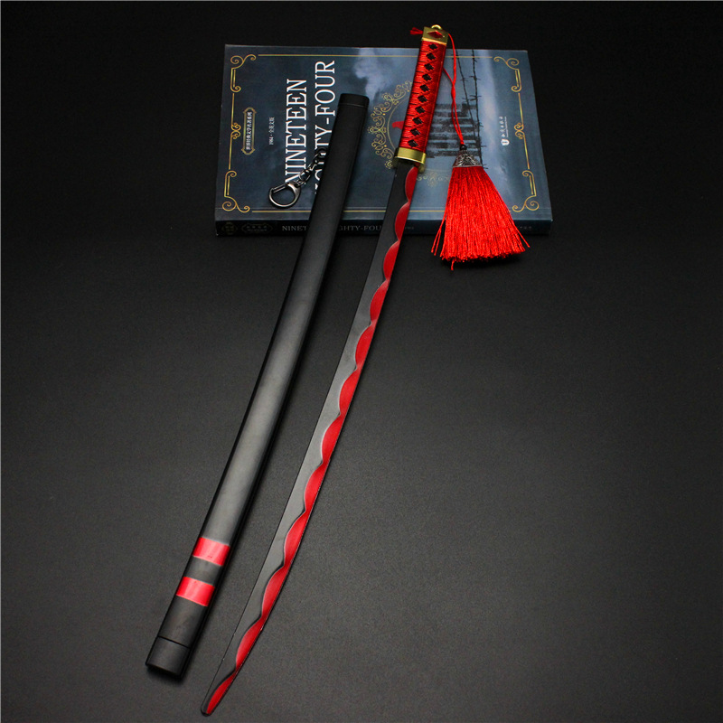 王者 橘右京修罗一刀合金武器模型手办 橘右京带刀鞘刀