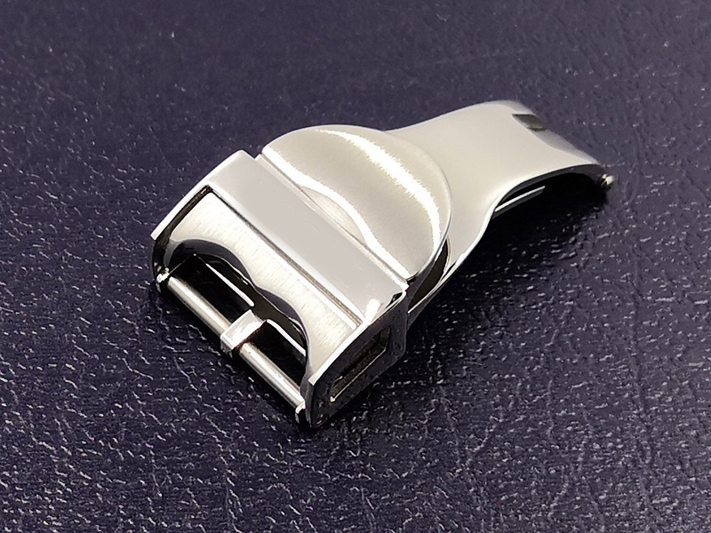 代用帝陀 不锈钢折叠扣双按蝴蝶扣 18mm手表表扣表带扣