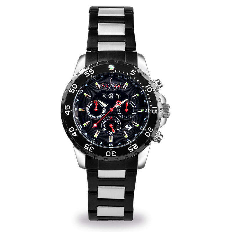 火箭军特种手表男厂家批发机械表可以刻字50米防水日期夜光战术表