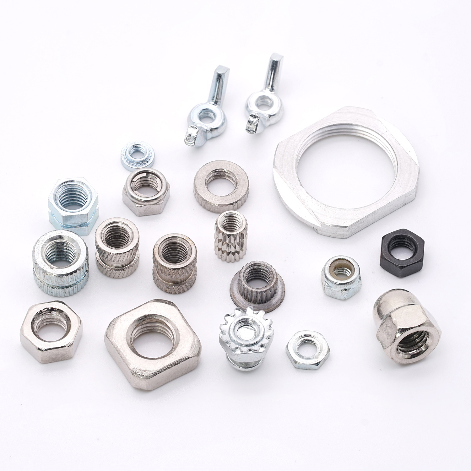 良固浮动笼式卡式螺母 选卡式机箱机柜四方螺母 镀锌方形卡扣螺母