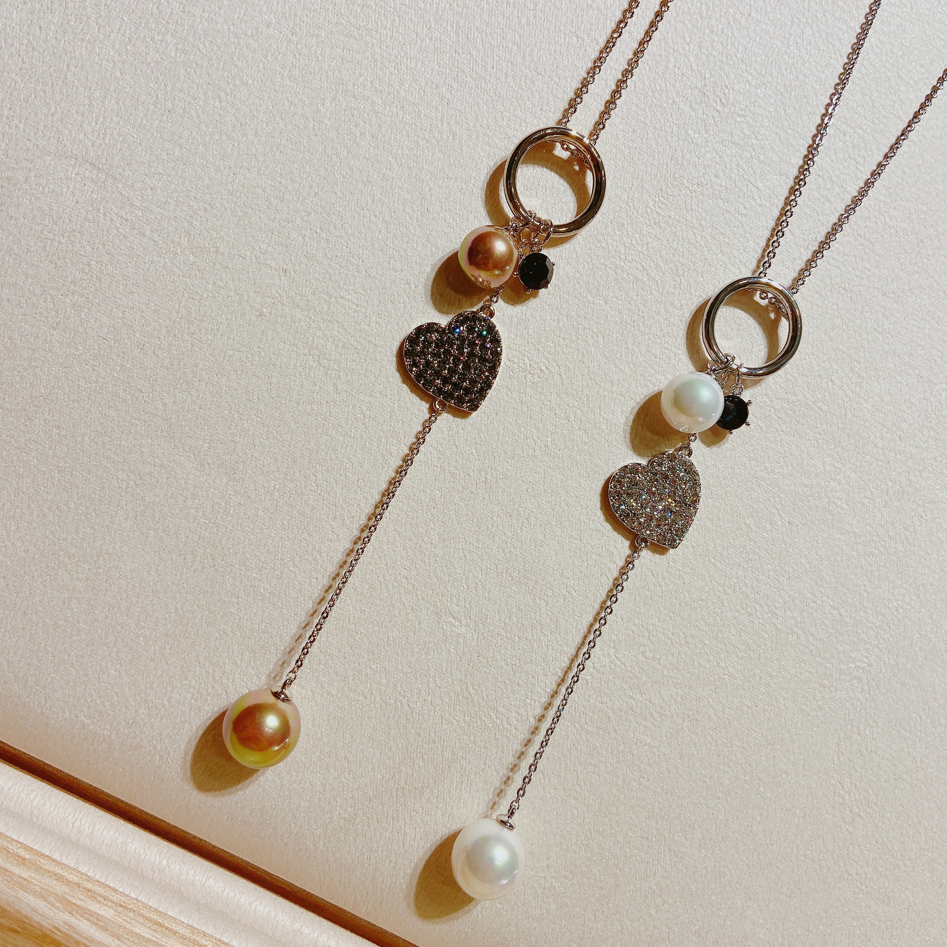 欧比雅比饰品满钻气质简约时尚个性百搭款项链毛衣链长链3176