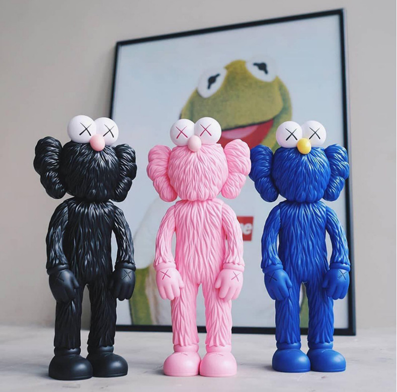 mand kaws x 芝麻街bff公仔限量手办模型玩偶玩具摆件潮流周边