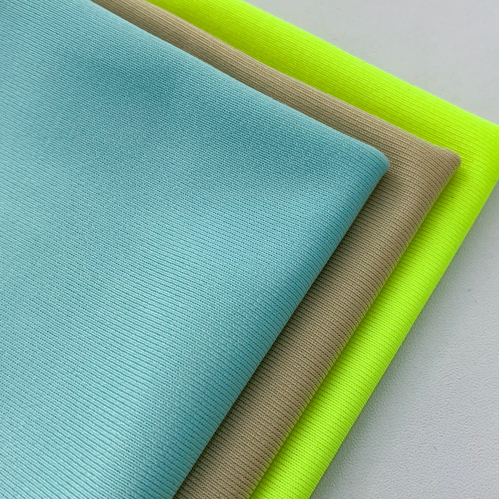 涤纶莱卡面料 t半光泳布 运动服面料 速干衣针织高弹时装布料批发