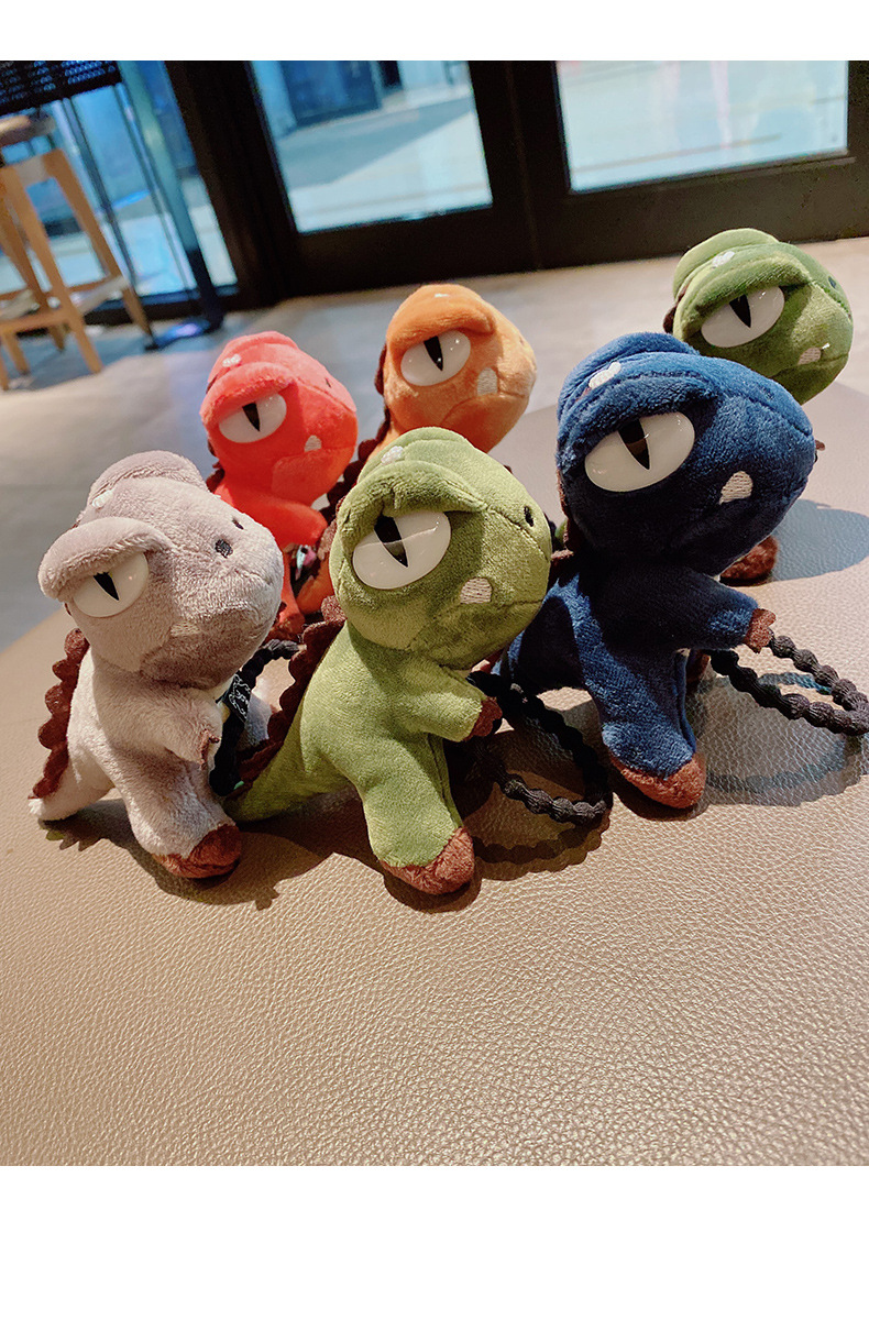 可爱小恐龙毛绒女头绳手链两用简约少女玩偶网红儿童胸针配饰发饰