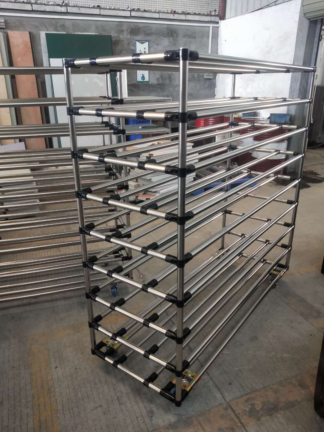 精益管工作台 柔性线棒料架货架